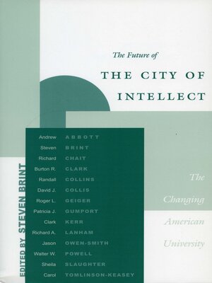 cover image of The Future of the City of Intellect